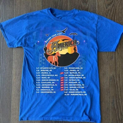 America The Band Royal Color Full Size Tour 2025 Shirt Adults NI1576 - Image 1 of 3