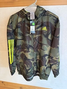 adidas - boys camo windbreaker - size M 10/12 - Picture 1 of 14