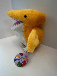 8” Takashoji Orange Pterodactyl Dinosaur Plush Fuzzy Kawaii Plush Nov 2022 - Picture 1 of 8