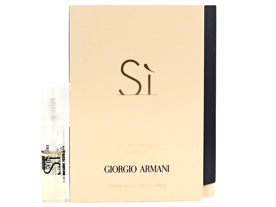 GIORGIO ARMANI SI INTENSE EDP 1.5ml .05fl oz x 1 PERFUME SPRAY SAMPLE VIAL - Imagem 1 de 1