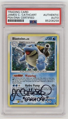 First Ever PSA Signed James Carter Cathcart Pokémon Blastoise 2/132 Holo - Image 1 of 2