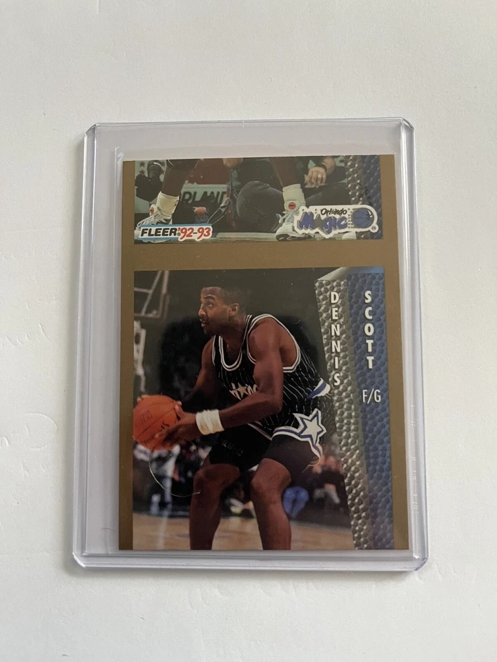 Cartão de erro mágico Dennis Scott 92-93 Fleer Orlando - Imagem 1 de 2