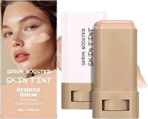 Serum Boosted Skin Tint Foundation Stick Vegan Full Coverage Face Makeup 18 G2I4 - Picture 1 of 5
