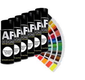 RAL Spraydose 6er Pack Autolack Sprühdose glänzend Buntlack - Bild 1 von 11