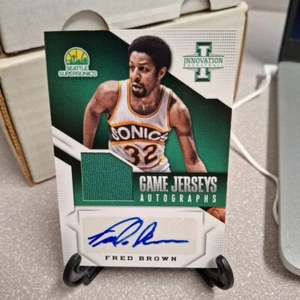 2013-14 Fred Brown Panini Innovation Game Used Jersey Patch Auto 109/199 - Picture 1 of 2