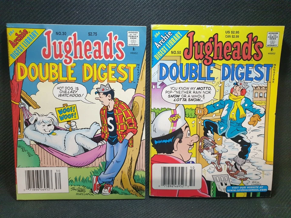 Jughead's Double Digest Magazine No.30,50 Archie Digest Library - Image 1 of 4