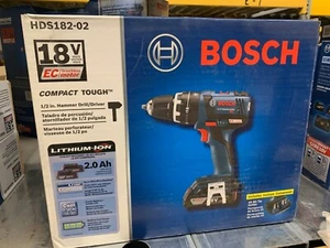 **NIB** BOSCH HDS182-02 1/2" 18V BRUSHLESS CORDLESS HAMMER DRILL - COMPACT TOUGH - Picture 1 of 2