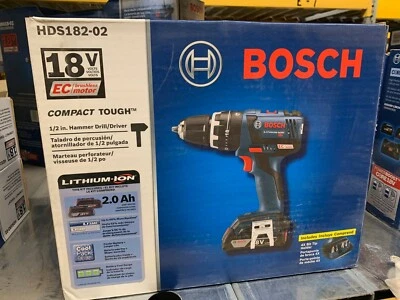 **Neu im Karton** BOSCH HDS182-02 1/2" 18V BÜRSTENLOSER AKKU-BOHRHAMMER - KOMPAKT ROBUST - Bild 1 von 2