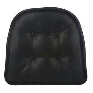 Gripper Non Slip 15" x 16" Faux Leather Black Chair Cushion - Picture 1 of 6