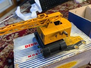 DINKY toys Coles Mobile Crane #971 VGood Fair original box, cords / winders work - Imagen 1 de 12