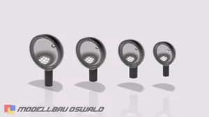 1:18 Musgo 3d Impresión Tuning Accesorios - Faros Adicionales GRPK60 4 Piezas 6mm - Imagen 1 de 7