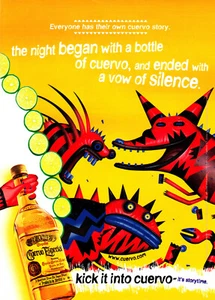 JOSE CUERVO TEQUILA AD #20 RARE 1998 OOP VINGATE  - Picture 1 of 3