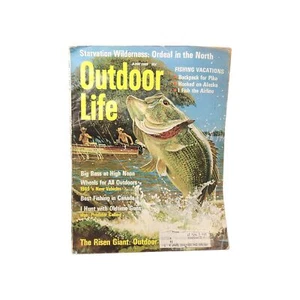 Vintage Outdoor Life Magazine Fishing Hunting Outdoors June 1969 Bass - Picture 1 of 4
