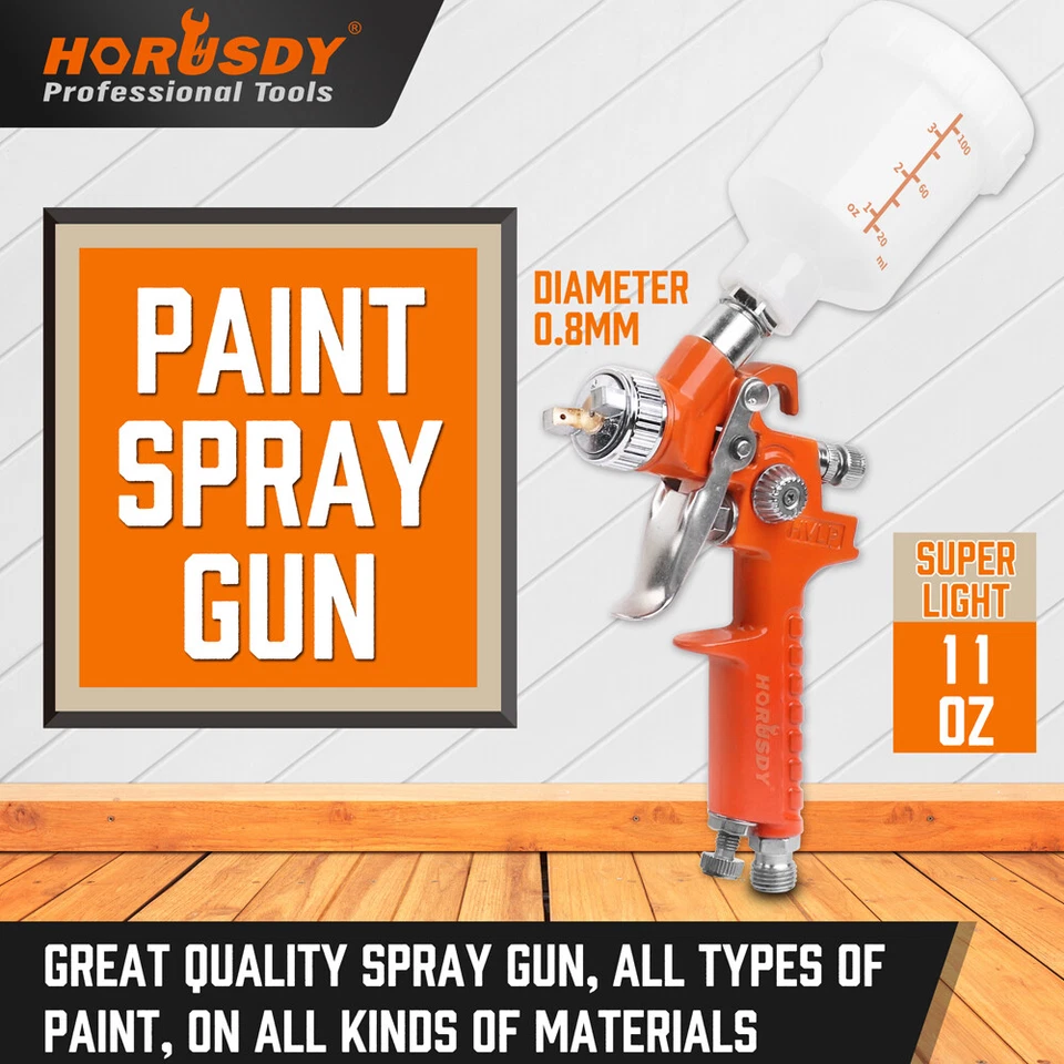 HORUSDY REF97328 Mini HVLP Air Spray Gun - Blue