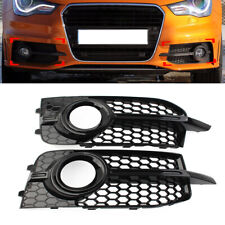 Front Bumper Honeycomb Fog Light Grille Cover For Audi A1 8X S-Line S1 2010-2014