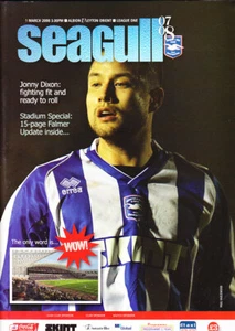 2007/08 BRIGHTON & HOVE ALBION V LEYTON ORIENT 01-03-2008 League One - Picture 1 of 1