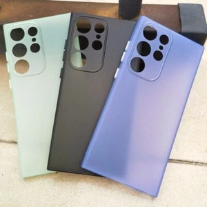 0.3mm Thin Frosted Cover For Samsung Galaxy S24 S23 Ultra Matte Soft TPU Case - Picture 1 of 31