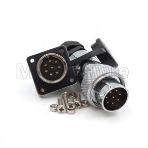 WS20 5A 8 pin IP67 Panel Mount Connector,Waterproof Wire Connector Plug Socket - Picture 1 of 6