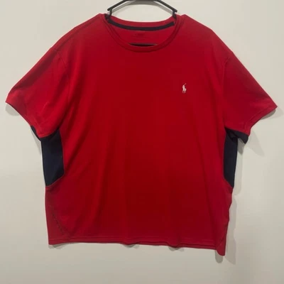 Ralph Lauren Mens Red RL Performance Crewneck Short Sleeve T Shirt Size XXL - Image 1 of 4