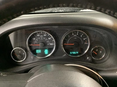 Used Speedometer Gauge fits: 2015 Jeep Wrangler cluster Sahara 100 MPH w/vehicle - Image 1 of 4