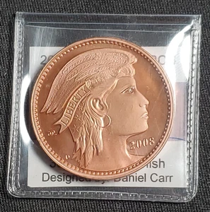 2008 UNA 20 AMEROS PURE COPPER 38 MM CERT SIGNED BY DANIEL CARR PROTOTYPE - Picture 1 of 6