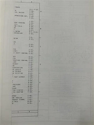 1975 Ford Serie L Cableado Diagrama L800-L9000 LT-800-LT9000 LN600-LN9000 Lnt - Imagen 1 de 3