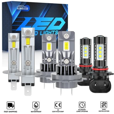 For 2002-2005 Hyundai XG350 Sedan 4-Door LED Headlight Hi Low Fog Light W/Fan - Image 1 of 4