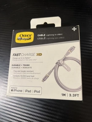OtterBox Premium Fast Charge Cable, 3.3ft - Lightning to USB-C MFi-Certified - Image 1 of 3