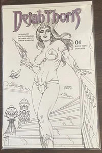 Copertina variante Dejah Thoris (2019 Dynamite) #1 Limited 1:20 Linsner B&W - Foto 1 di 1