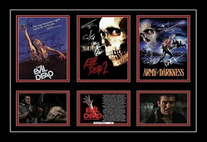 Evil Dead 1981-1992 Original Trilogy A3 Signed Limited Edition Memorabilia Print - Picture 1 of 8