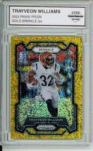 2023 PANINI PRIZM #59 TRAYVEON WILLIAMS GOLD SPARKLE SSP /24 - Bild 1 von 2