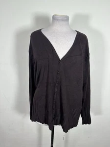 Yuka Women’s Brown Color Long Sleeve Cardigan Size 2X - Picture 1 of 9