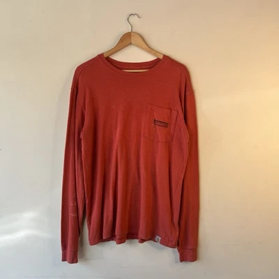 Carhartt Pocket T Shirt Size Medium Orange Relaxed Fit Workwear Long Sleeve Y2k - image 1 of 4