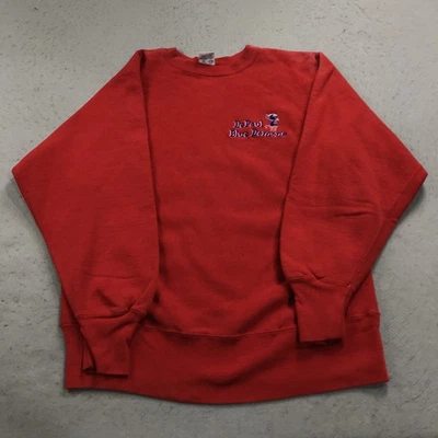 VINTAGE DePaul Blue Demons Sweatshirt Mens Large Champion Reverse Weave 90s - Image 1 of 4