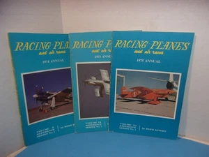 Vintage Racing Planes and Air Races annual magazine Aviation Lot of 3 - Imagen 1 de 6