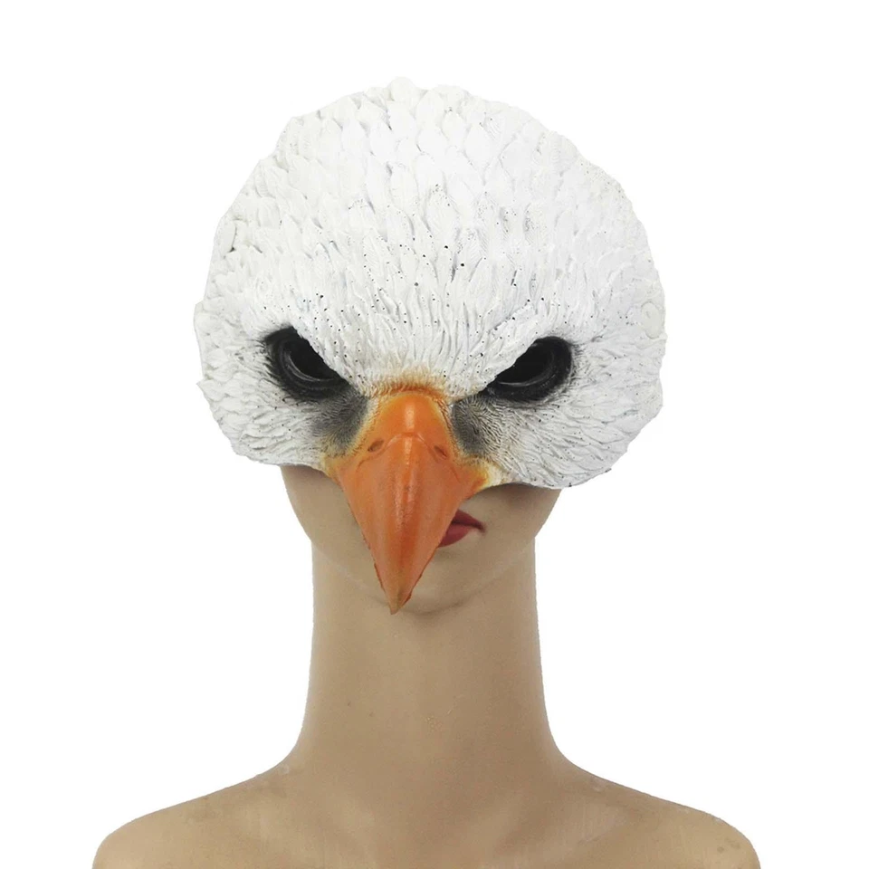 Eagle Head Shaped Mask Unique Halloween Costume Prop for Carnivals Roles Playing - Image 1 of 4