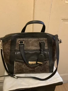 Cole Haaan Women’s Leather Calf Hair Cow Hide Leather Sáchel Handbag. - Picture 1 of 7