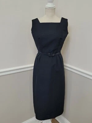 Vintage '50s Sheath Black Dress Unbranded - Image 1 of 4