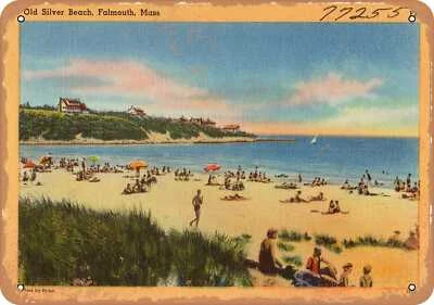 SIGNO DE METAL - Postal de Massachusetts - Old Silver Beach, Falmouth, Mass. Foto 1 de 2