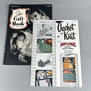 1944 Star Gift Book No 31 & Book 146 Knit Crochet Patterns - American Thread - Picture 1 of 11