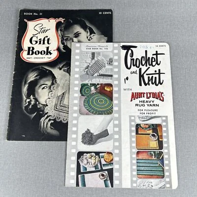 1944 Star Gift Book No 31 & Book 146 Knit Crochet Patterns - American Thread - Image 1 of 4