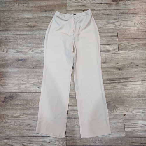 Pantaloni Gianni Versace Couture Vintage Crema Gamba Dritta • L 26" L 28"