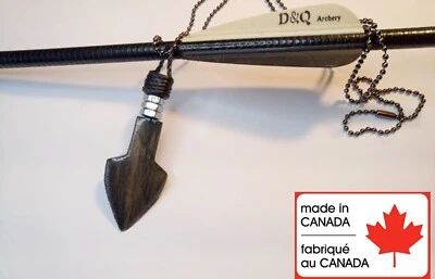 FUNCTIONAL BOW HUNTING ARROW TIP NECKLACE WEARABLE USABLE HUNTING TIP HANDMADE  - Image 1 of 4