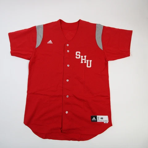 Sacred Heart Pioneers adidas Game Jersey - Baseball Men's Red Used Cover
