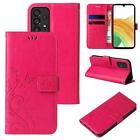 Handy Tasche fr Samsung Galaxy A33 5G Handyhlle Blumen Buch Klapp Cover Pink