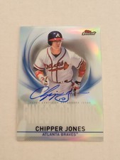 2019 Topps Finest Origins Chipper Jones AUTO Braves 