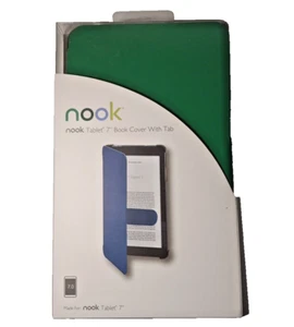 Nook Tablet 7" Book Cover With Magnetic Tab - Green - Picture 1 of 4