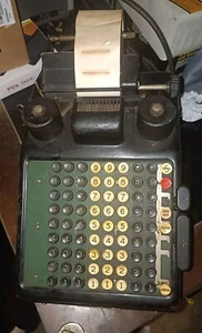 Antique Burroughs Portable Adding Machine  - Picture 1 of 6