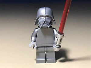 LEGO Star Wars Prototype Darth Vader Minifigure  Rare Metallic Silver - Picture 1 of 4