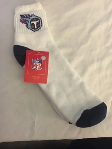 TENNESSEE TITANS MENS HALF SOCK, FAN STYLE HEAD TO TOES,NFL LICENSED NWT - Picture 1 of 4